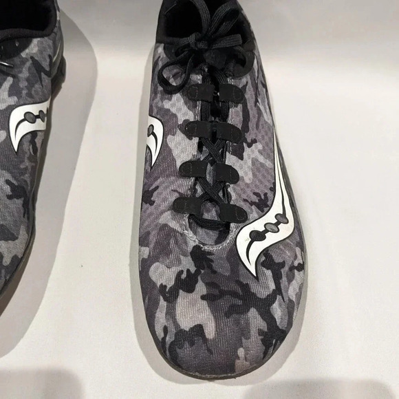 Saucony Men's Vendetta Spike Racing Shoes Size 12.5 Gray White Running Athletic - Picture 5 of 10